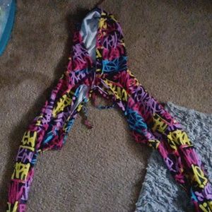 Graffiti top that goes over a tank top